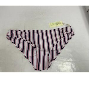 Tori Praver Seafoam, XL Bathing suit bottom Bella White  Bikini Bottom New